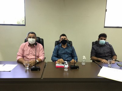 vereadores Teixeira, João Victor e Allan