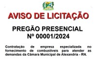 AVISO DE LICITAÇÃO